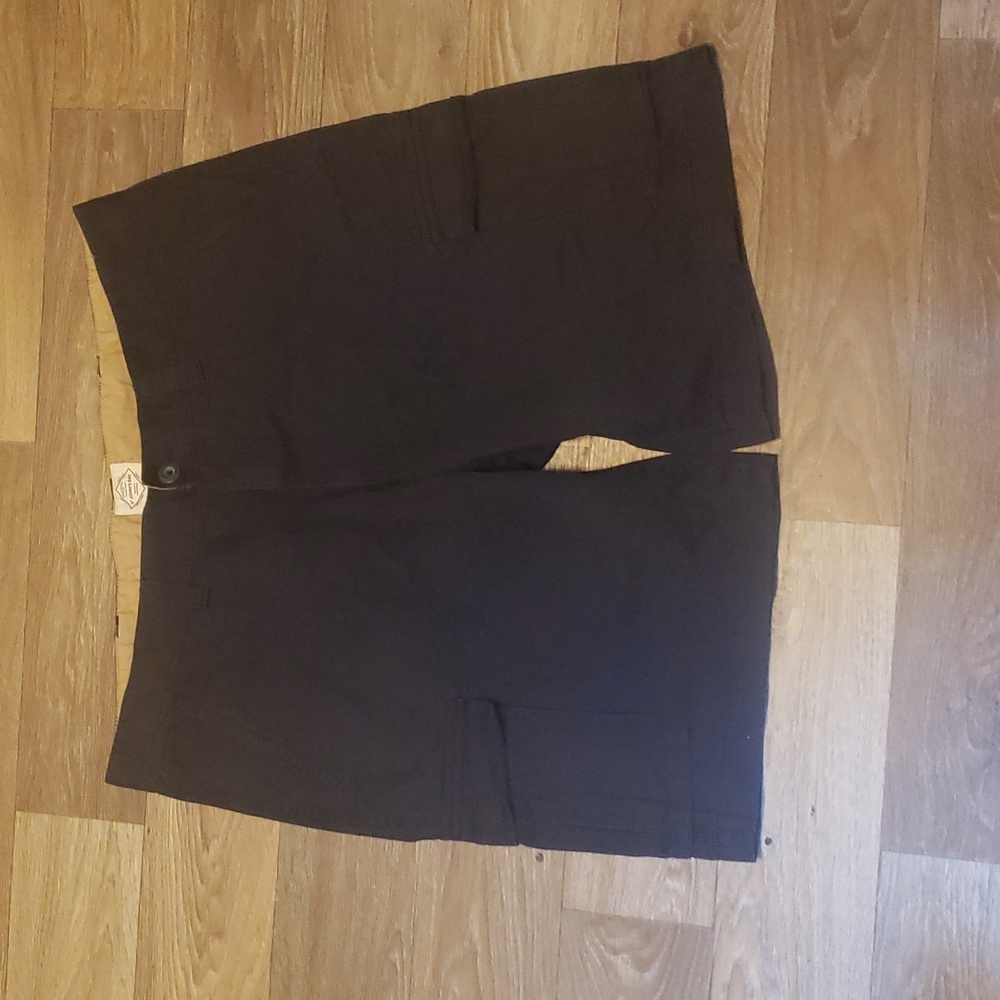 Black cargo shorts